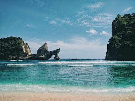 stunning beach in Bali