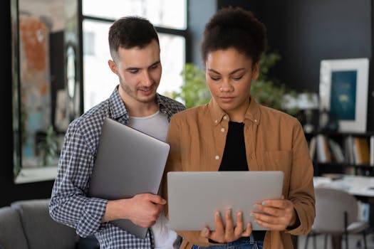 person using a laptop for finance tracking