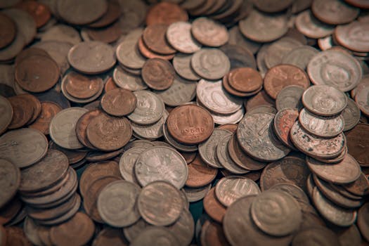 A stack of coins representing savings goals