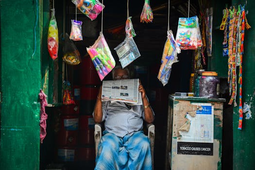 Image of a vibrant local market