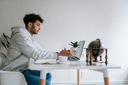 stunning view of a remote worker’s workspace