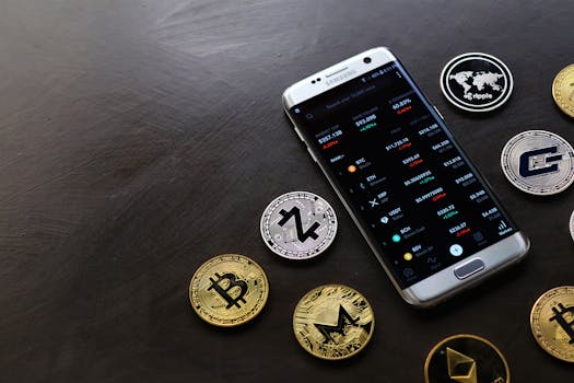 cryptocurrency wallet on a smartphone