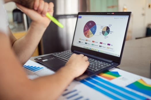 a digital nomad checking their finances on a laptop