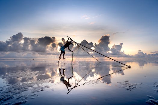 beautiful view of a quiet beach