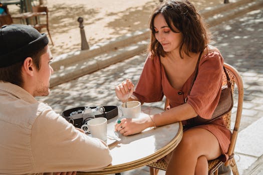 A traveler checking banking alerts while enjoying a coffee