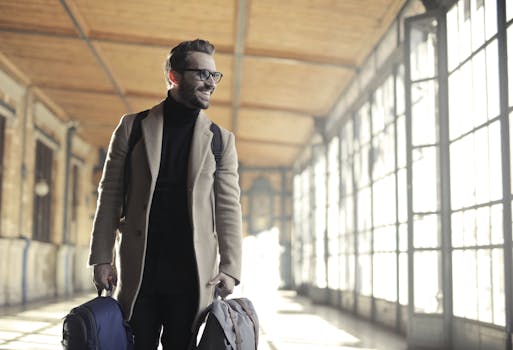 happy traveler with insurance card